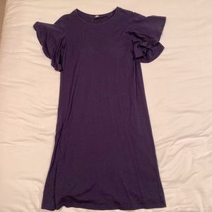 Uniqlo Navy Cotton Bra Dress M